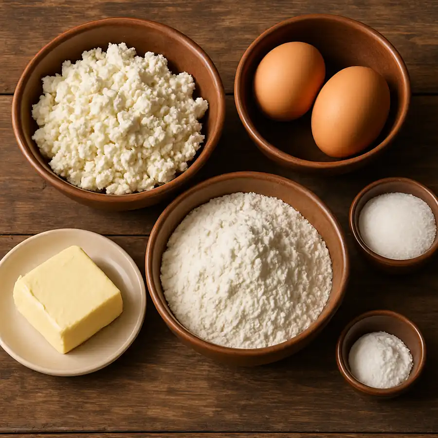 інгрідієнти для ватрушки