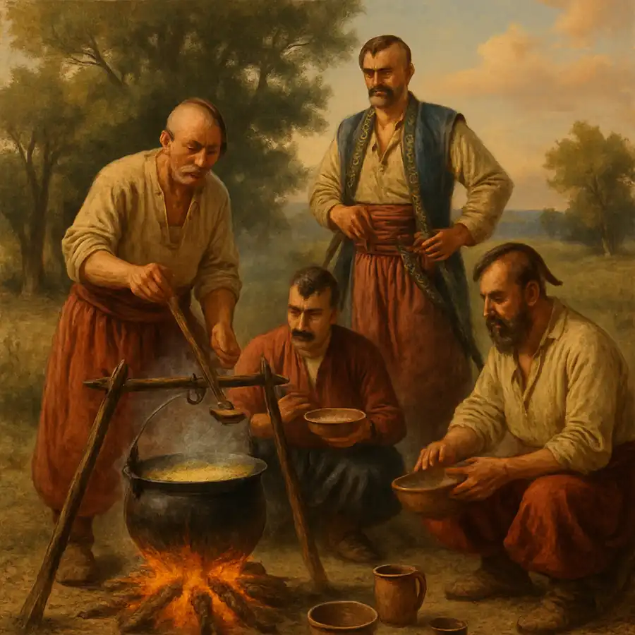 козаки готують куліш