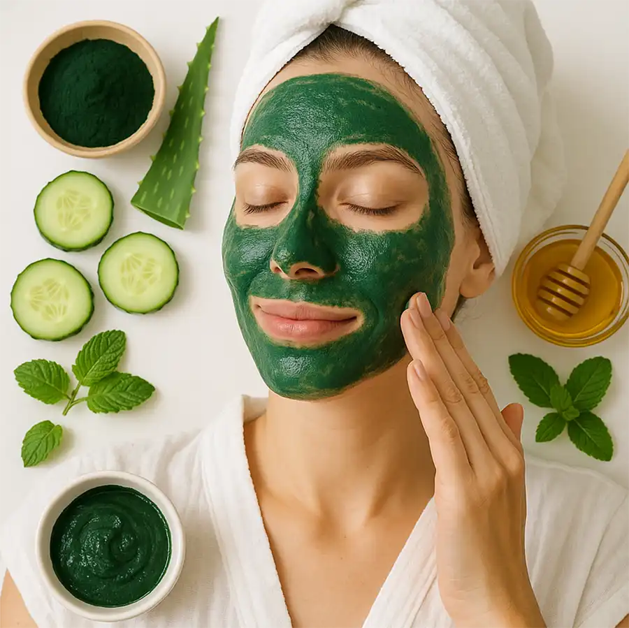 маска з спіруліни