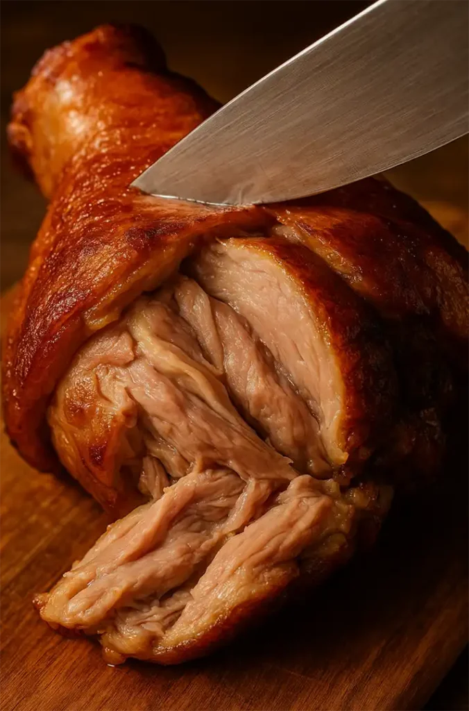 соковите мясо рульки в пиві