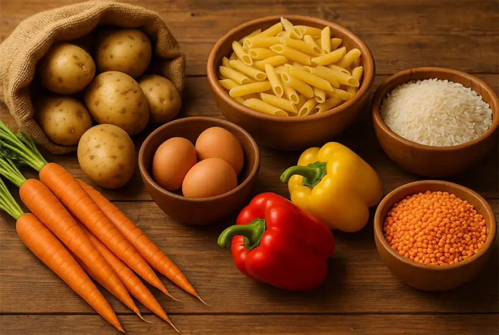 інгредієнти для бюджетних страв