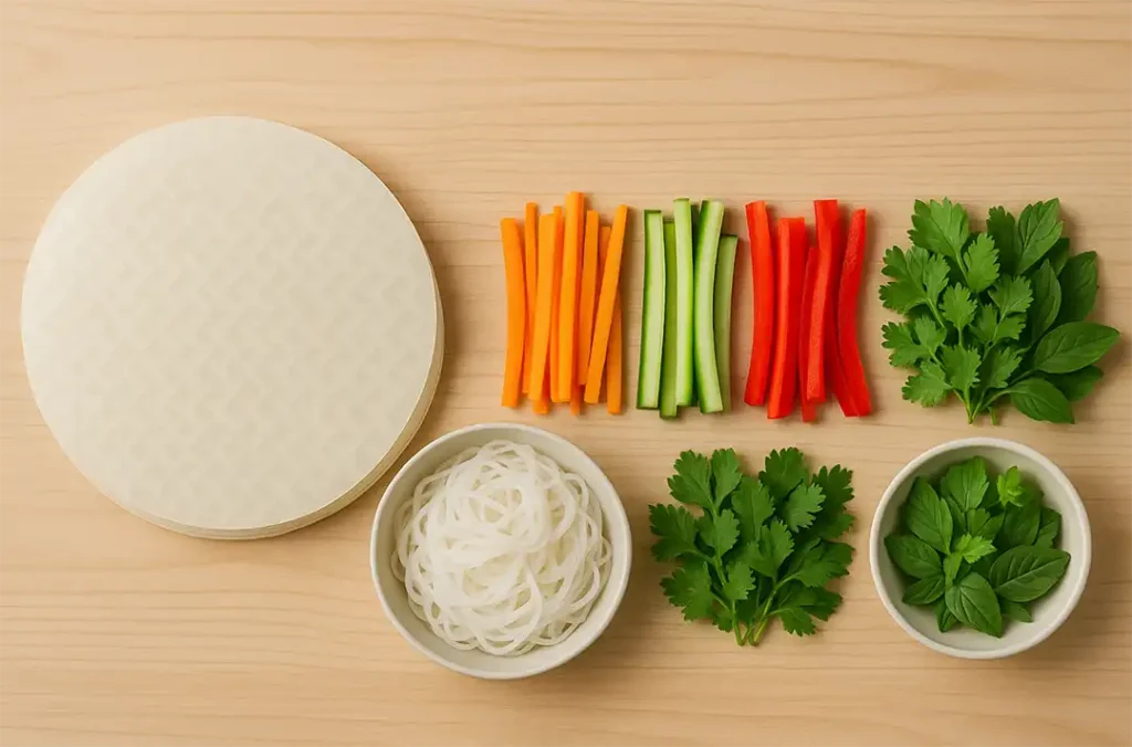 інгредієнти для спрінг ролів