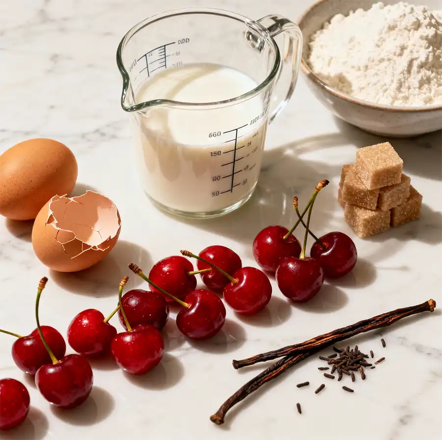 ingredients for clafoutis