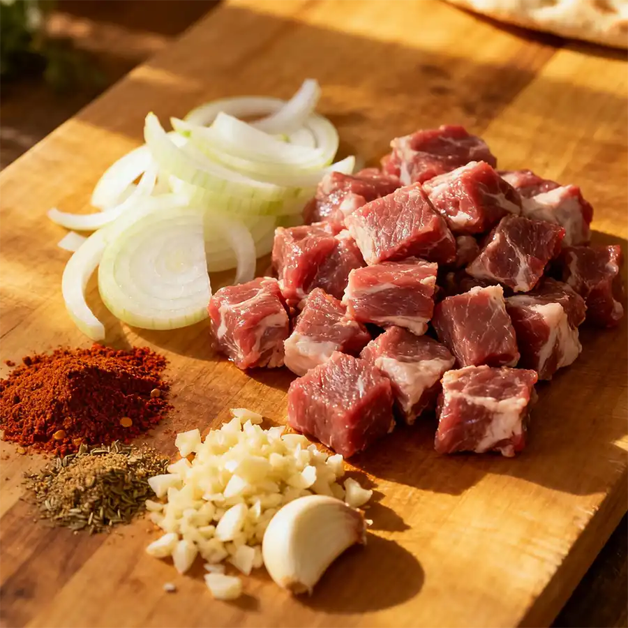 інгредієнти для Кубдарі