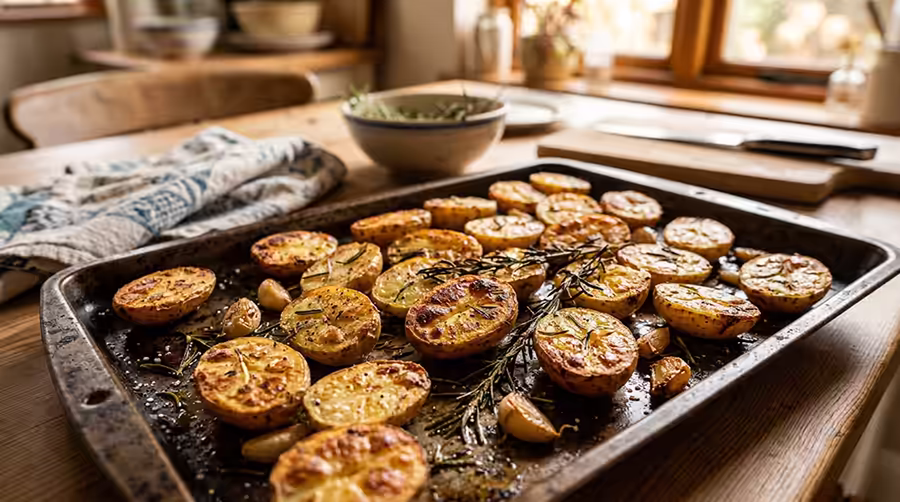 запечена молода картопля