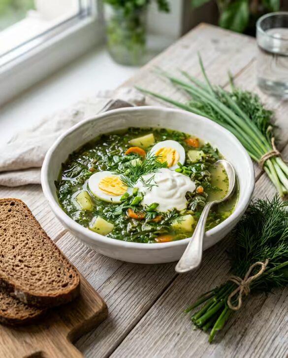 зелений борщ