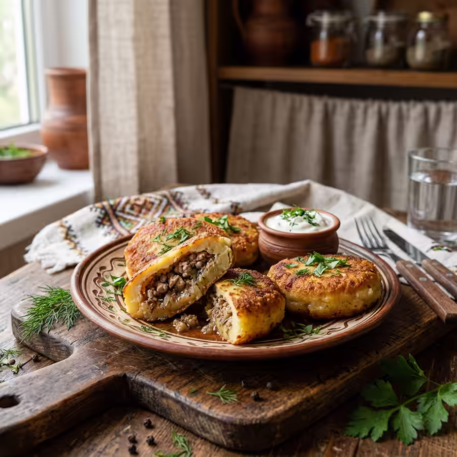 картопляники з мясом