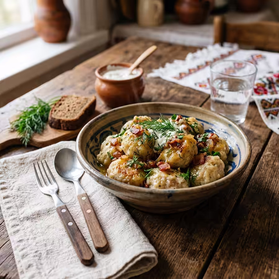 dumplings with potatoes